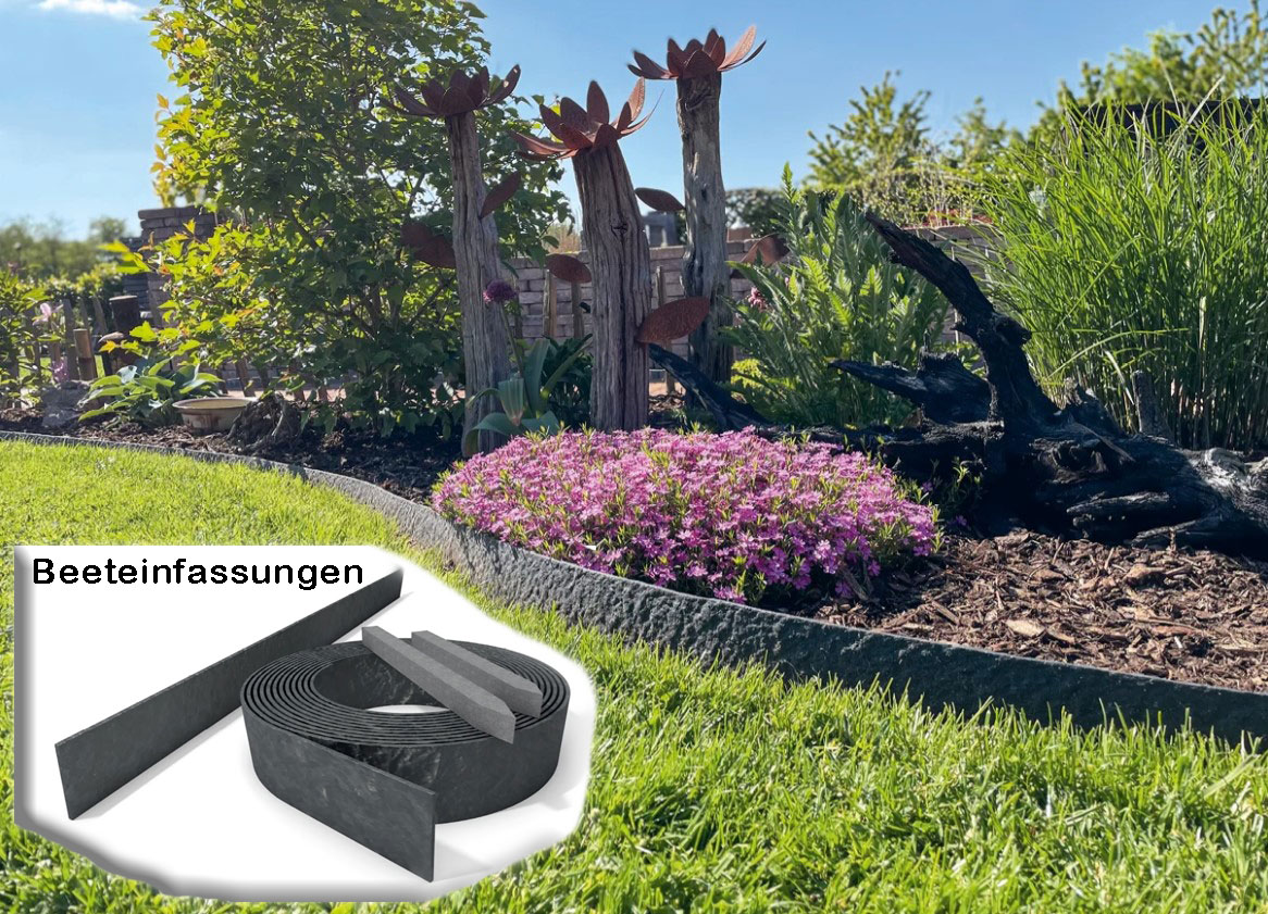 Beeteinfassung aus Kunststoff 