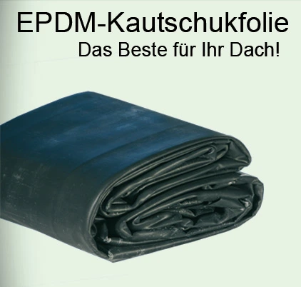 EPDM Dachfolie für Dachbegrünung auf Garage