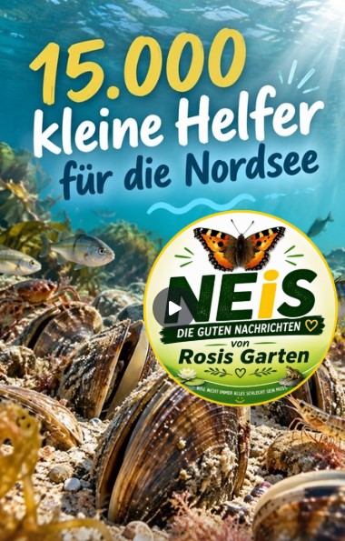 Muscheln sollen der Nordsee neues Leben bringen - neis  die gute nachricht rosis garten                                                                  