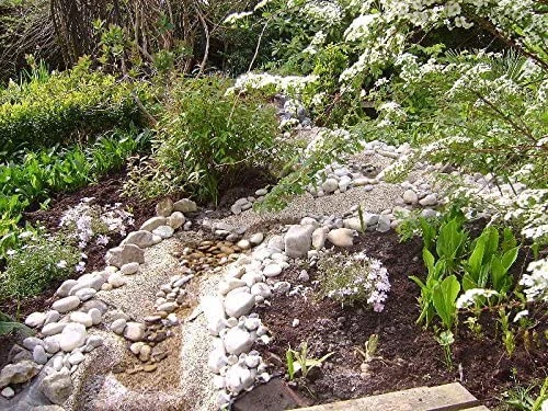Steinfolie natur ( heller Farbton ) im Bachlauf