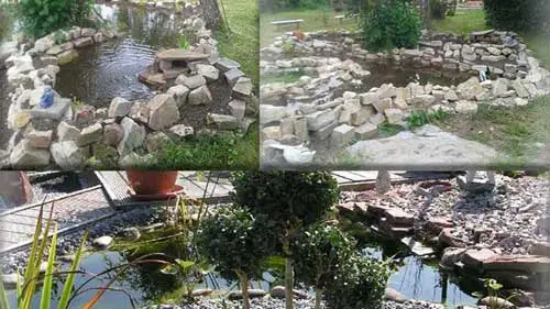 Gartenteich mit Teichfolie und klarer Wasserzone – professioneller Teichbau im Garten