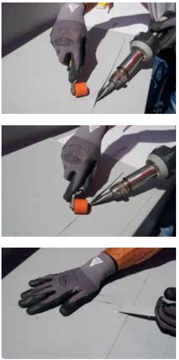 PVC-Teichfolie verschweißen mit Heißluftgerät – saubere Nahtabdichtung