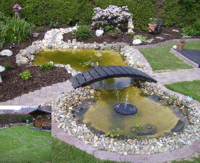 PVC-Teichfolie sandfarben für einen Gartenteich