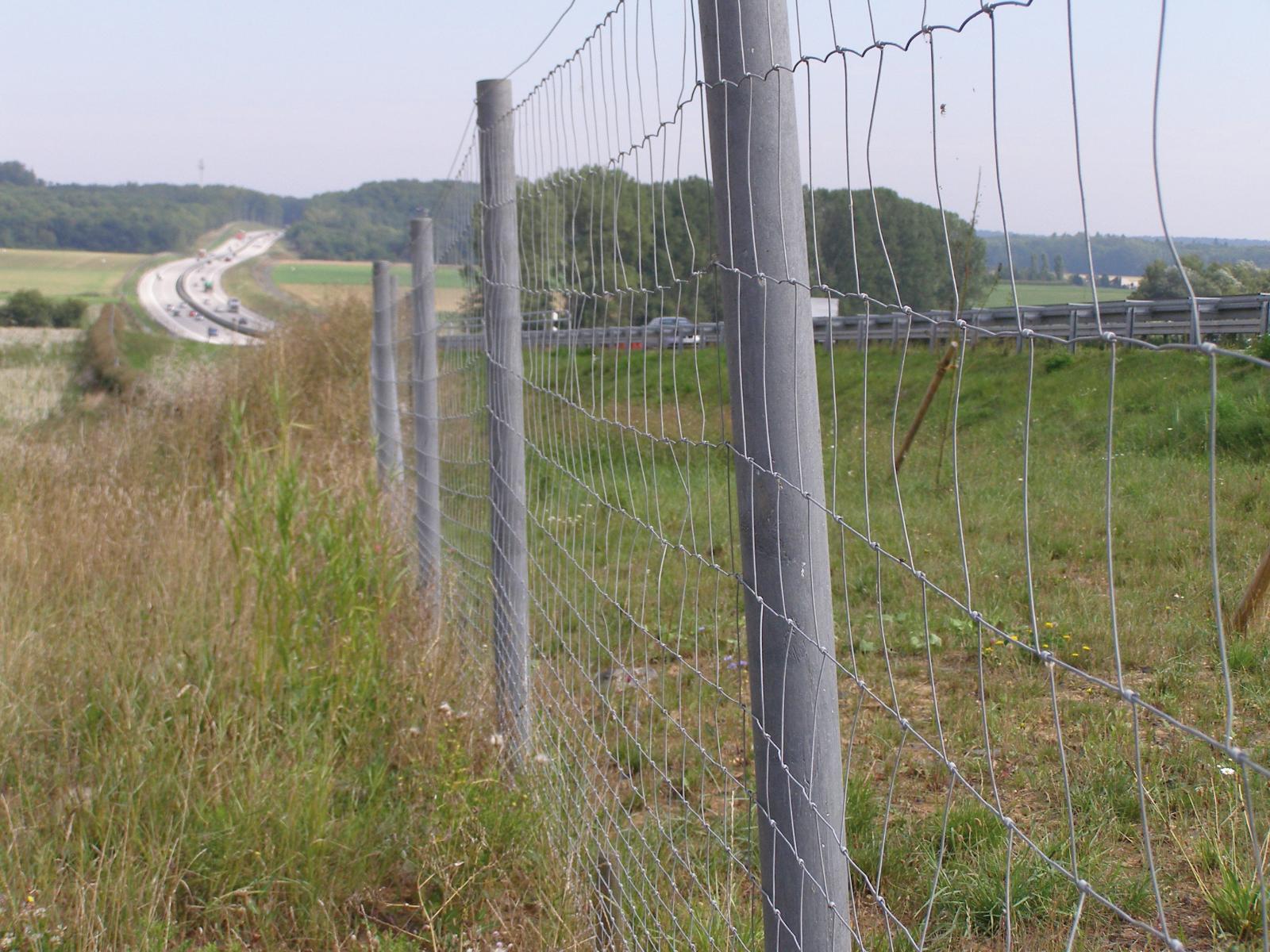 Rundpfosten Grau Zaunbau